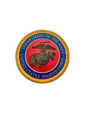 US Marine Corps USMC 3D Wall Plaque Mixed Material Americana Decor